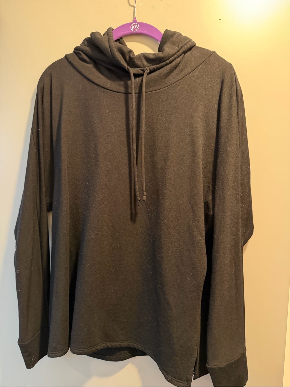 Beyond Yoga Black Women's Cowl Neck Pullover